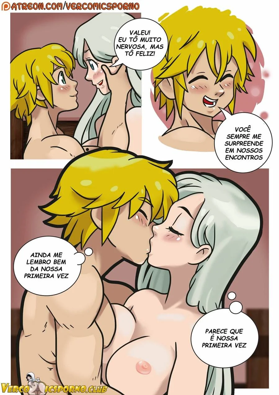 Elizabeth Submissa: Meliodas Dando Uma Surra de Prazer na Deusa Safada