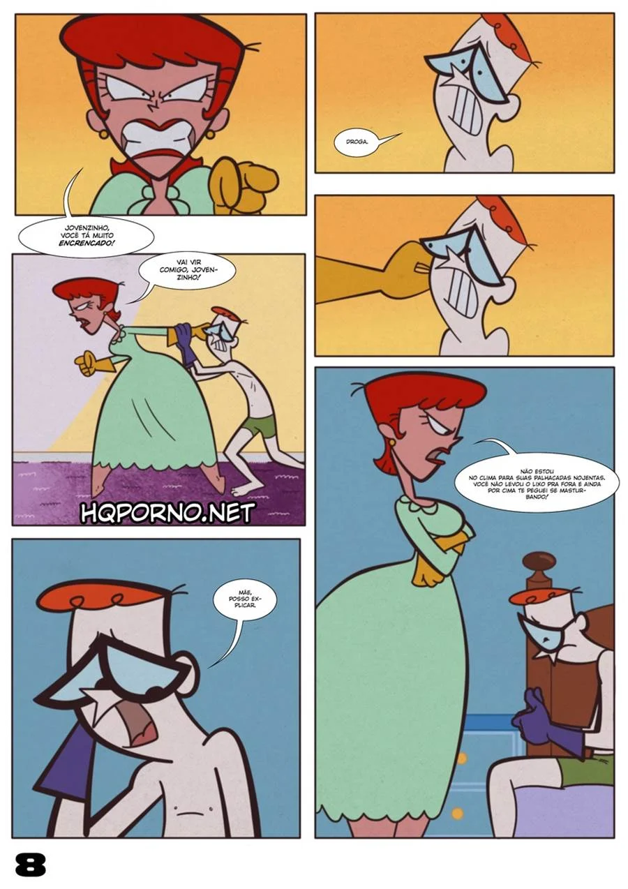 Leite Sexual: Incesto Proibido com a Mãe do Laboratório do Dexter em HQ