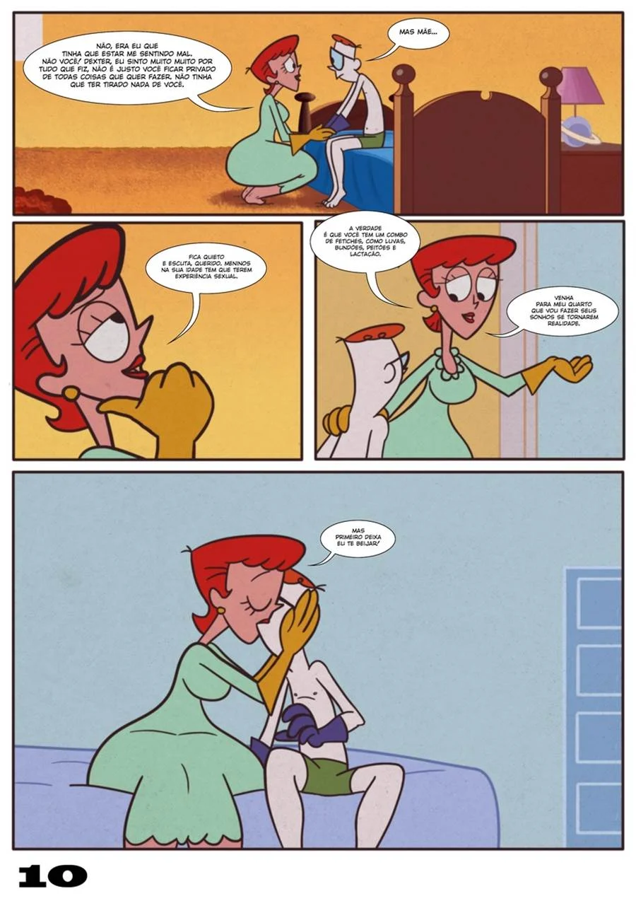 Leite Sexual: Incesto Proibido com a Mãe do Laboratório do Dexter em HQ