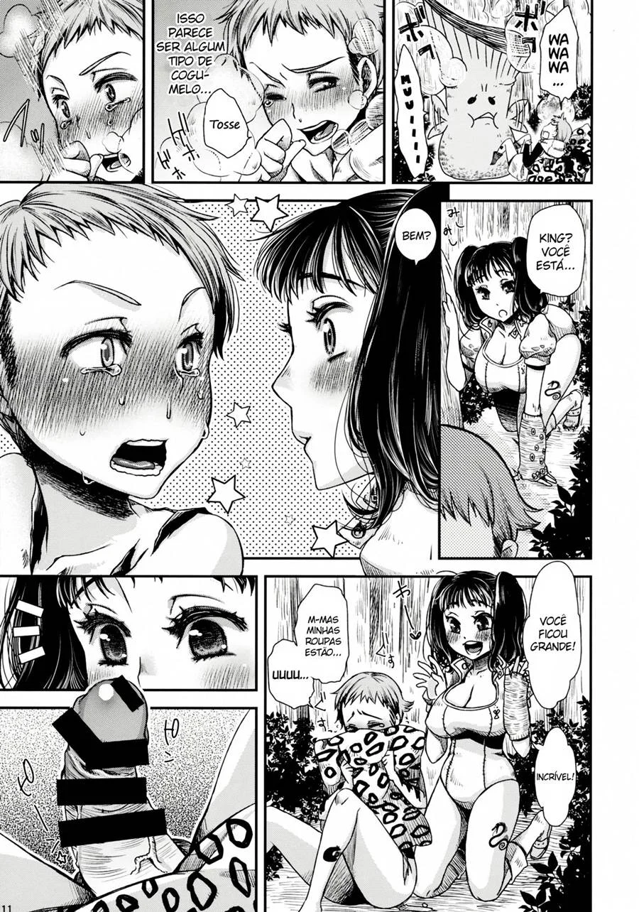 Diane Transa com o Guerreiro Sagrado: Orgia Explícita em Nanatsu no Taizai