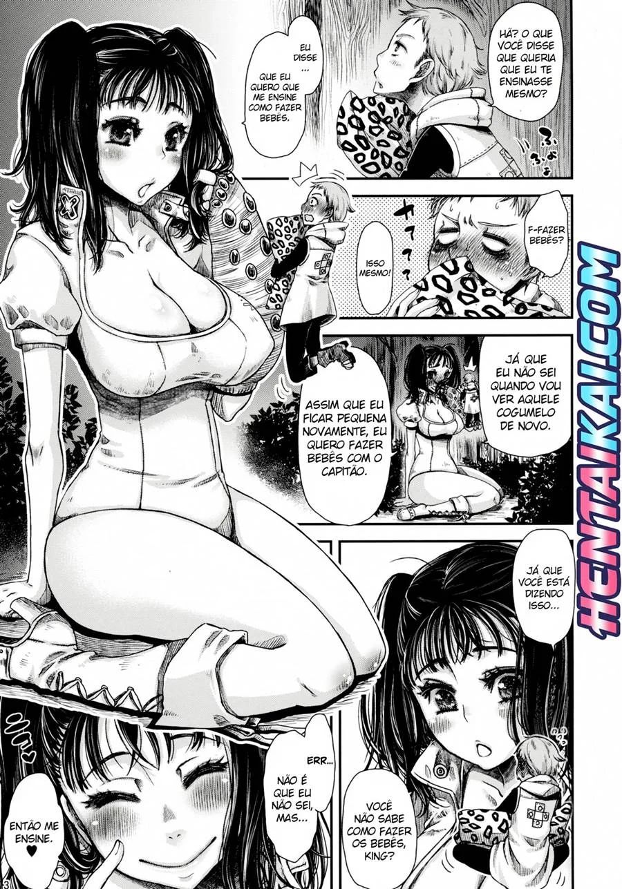 Diane Transa com o Guerreiro Sagrado: Orgia Explícita em Nanatsu no Taizai