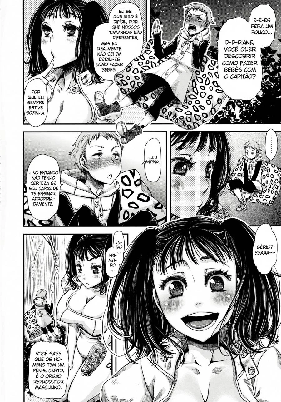 Diane Transa com o Guerreiro Sagrado: Orgia Explícita em Nanatsu no Taizai