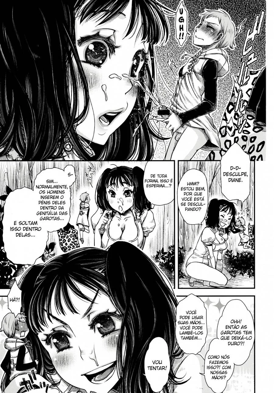 Diane Transa com o Guerreiro Sagrado: Orgia Explícita em Nanatsu no Taizai