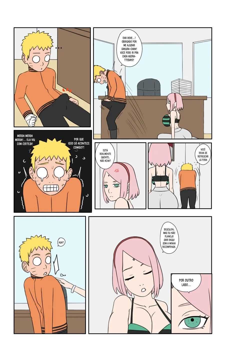 Calor Incontrolável em Konoha: As Cenas Proibidas de Naruto em HQ