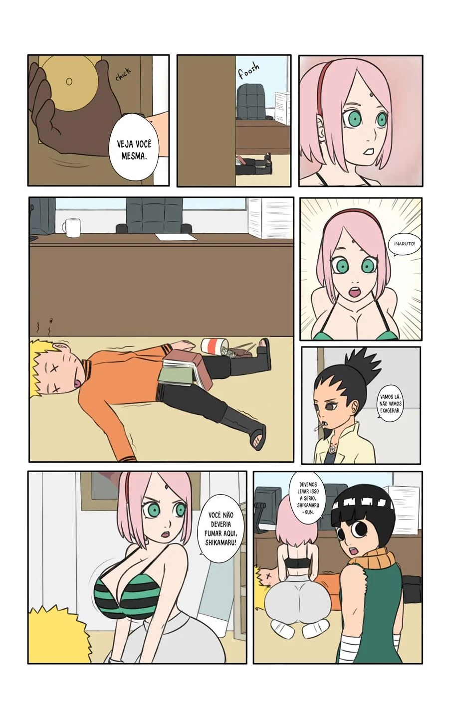 Calor Incontrolável em Konoha: As Cenas Proibidas de Naruto em HQ
