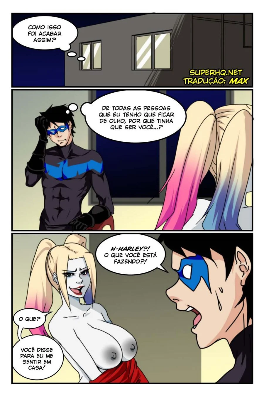 Harley Quinn Fode como uma Cadela Perversa em Quadrinhos Eróticos Explícitos