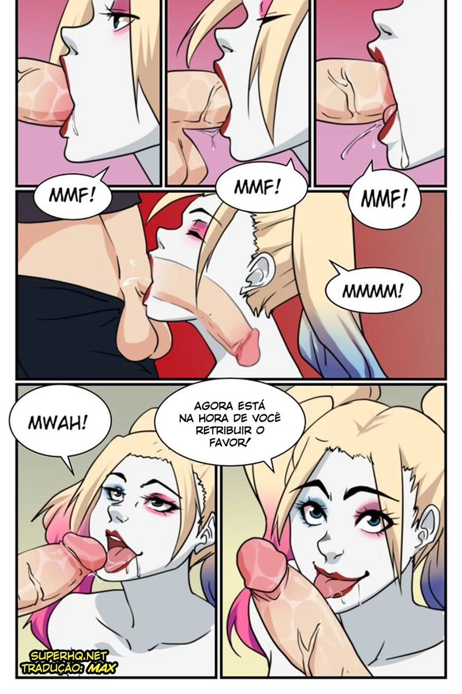 Harley Quinn Fode como uma Cadela Perversa em Quadrinhos Eróticos Explícitos