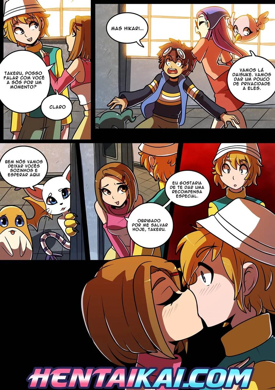 Falo de Digimon: Sexo Explícito com as Garotas do Anime