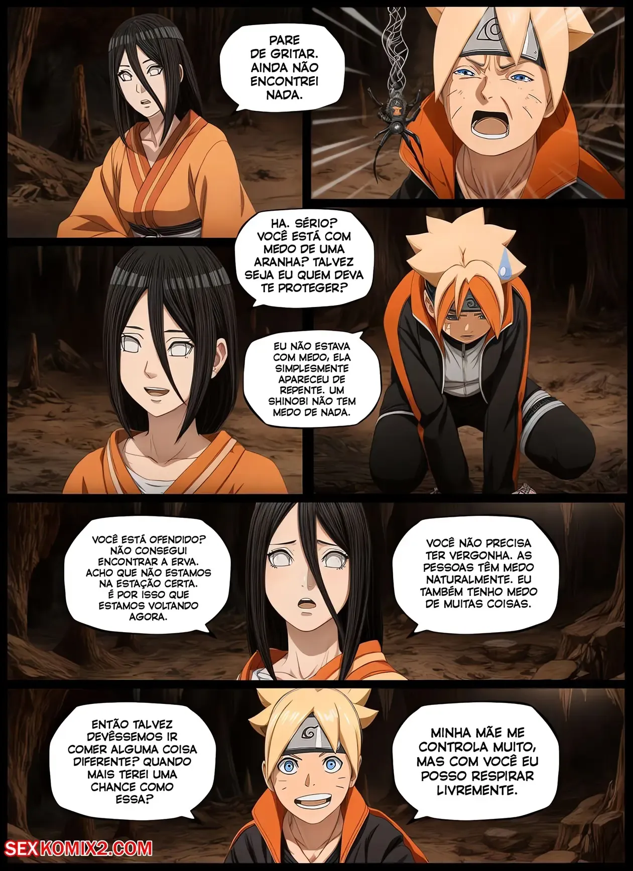 Foda Violenta com a Tia Safada de Boruto - Quadrinhos Eróticos Explícitos