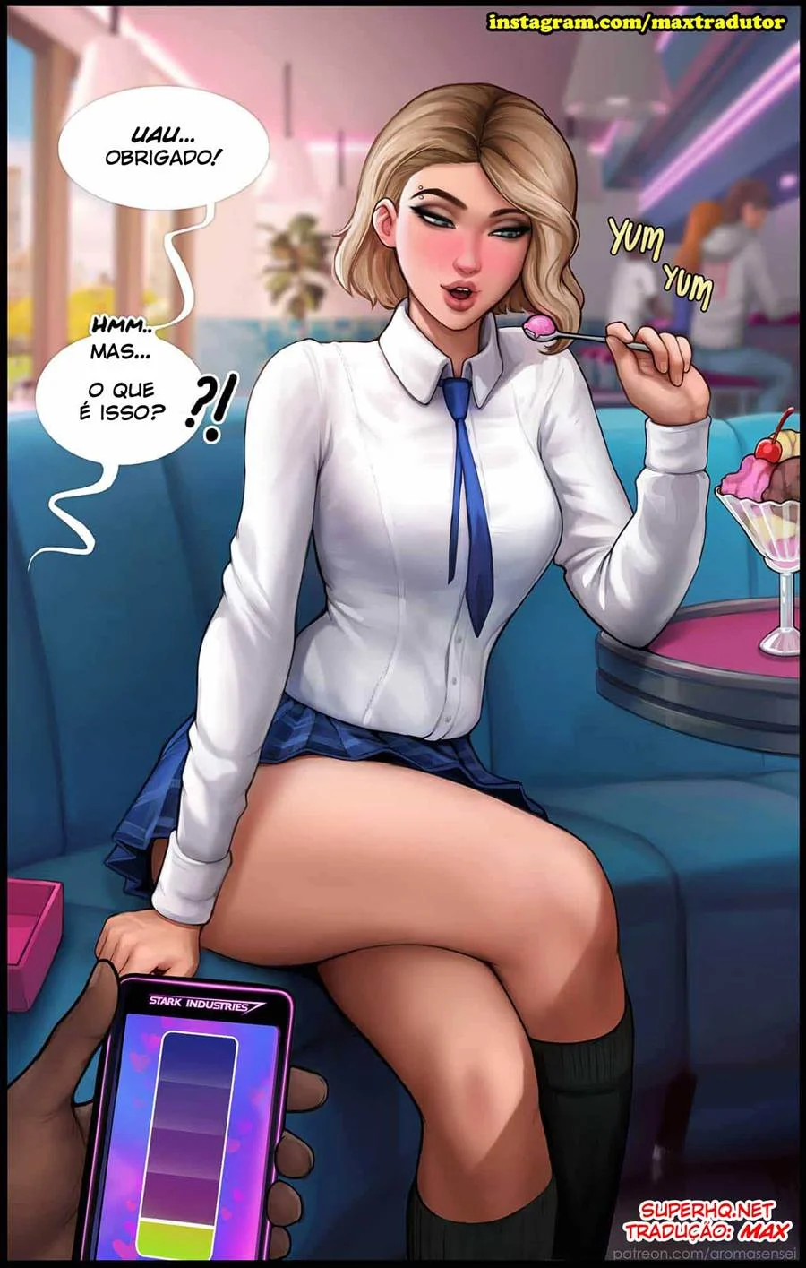 Viciante Quente: Delícias Explícitas de Sorvete em HQ Pornô