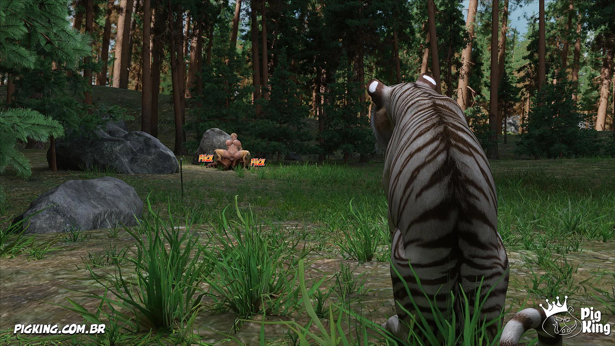 Pearas da Família Confinada: Suruba Proibida em HQ 3D Explícita