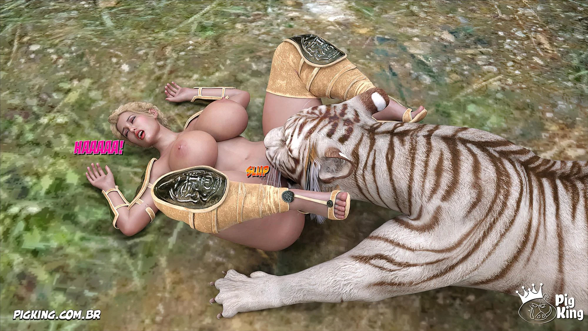 Pearas da Família Confinada: Suruba Proibida em HQ 3D Explícita