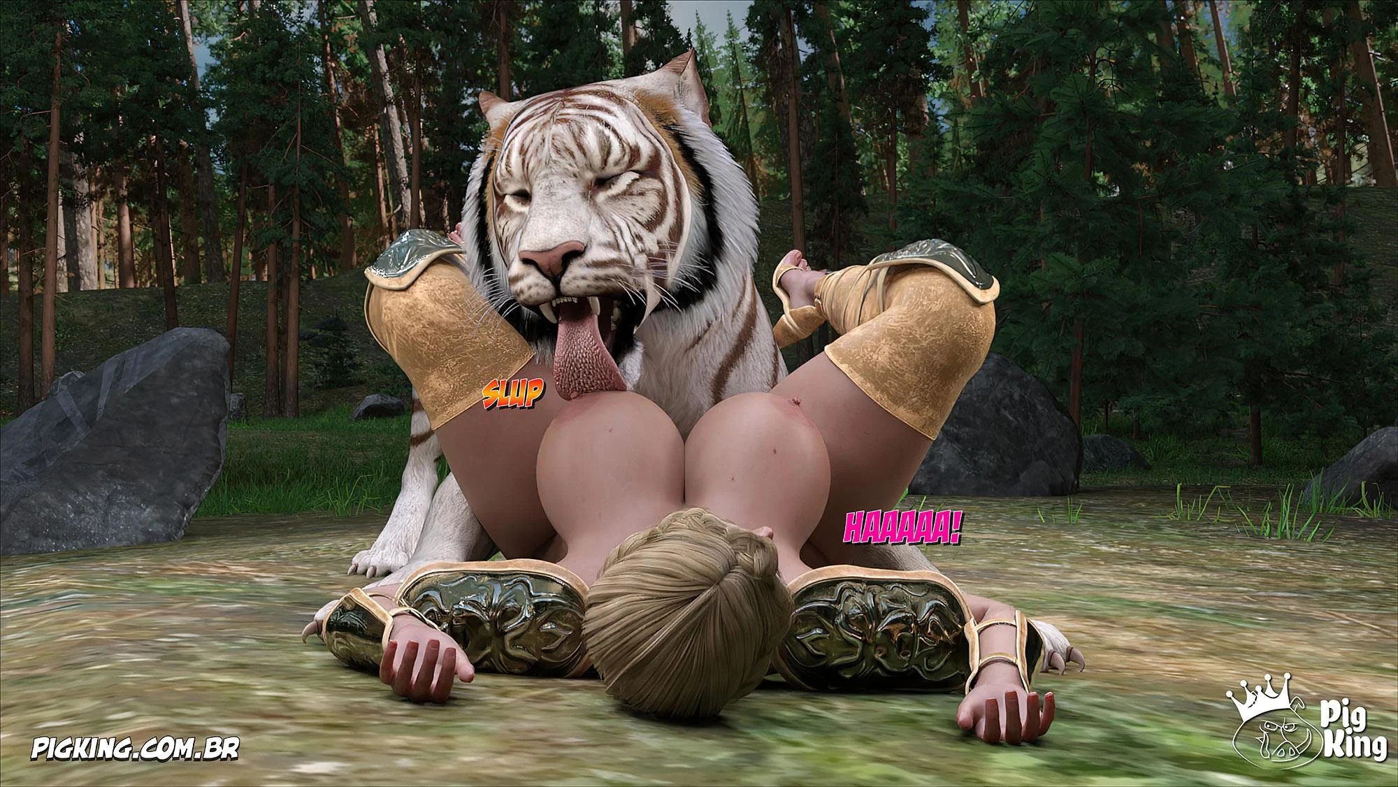 Pearas da Família Confinada: Suruba Proibida em HQ 3D Explícita