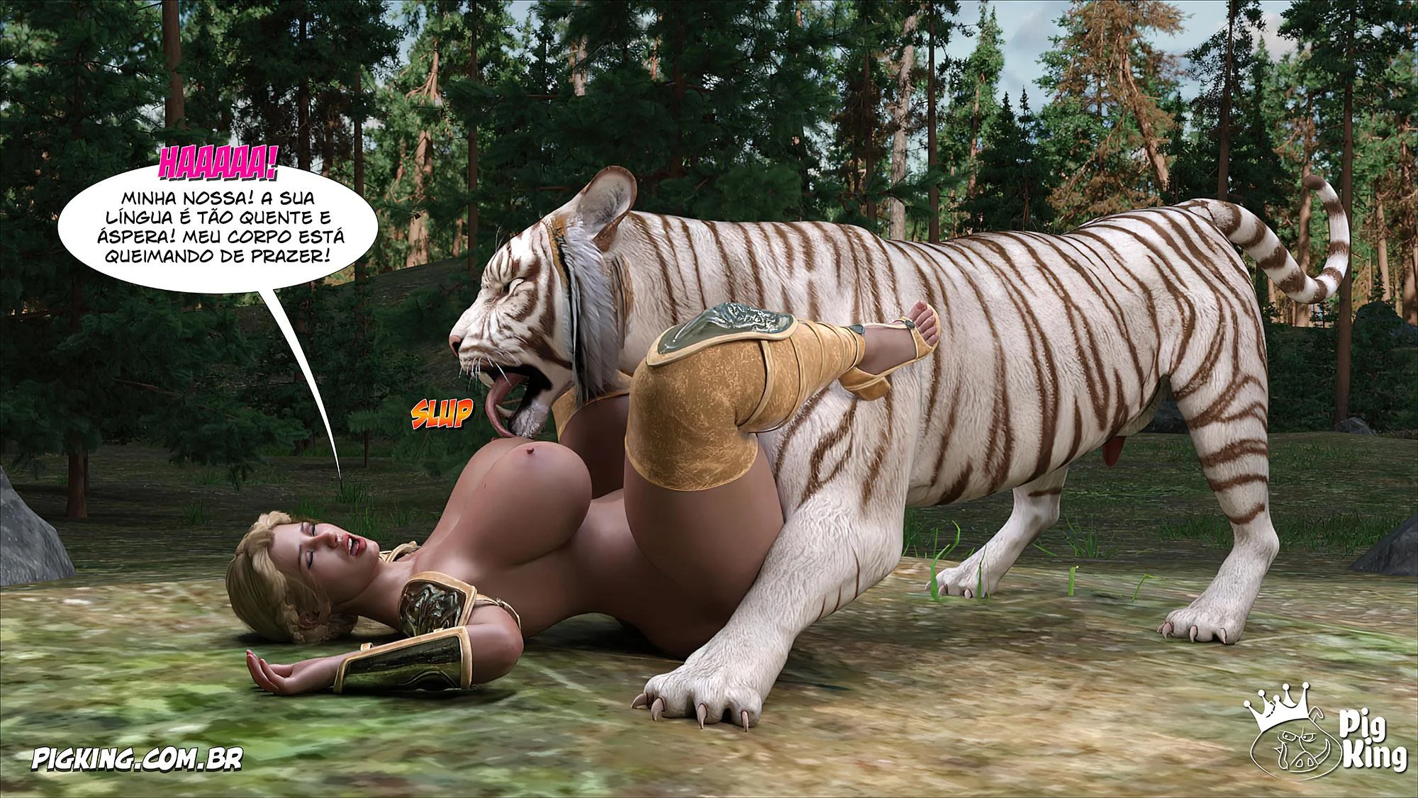 Encontro Proibido em Família: Quadrinhos Eróticos em 3D Explícito