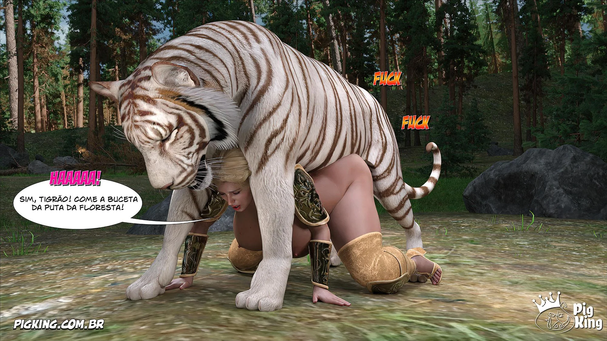 Encontro Proibido em Família: Quadrinhos Eróticos em 3D Explícito