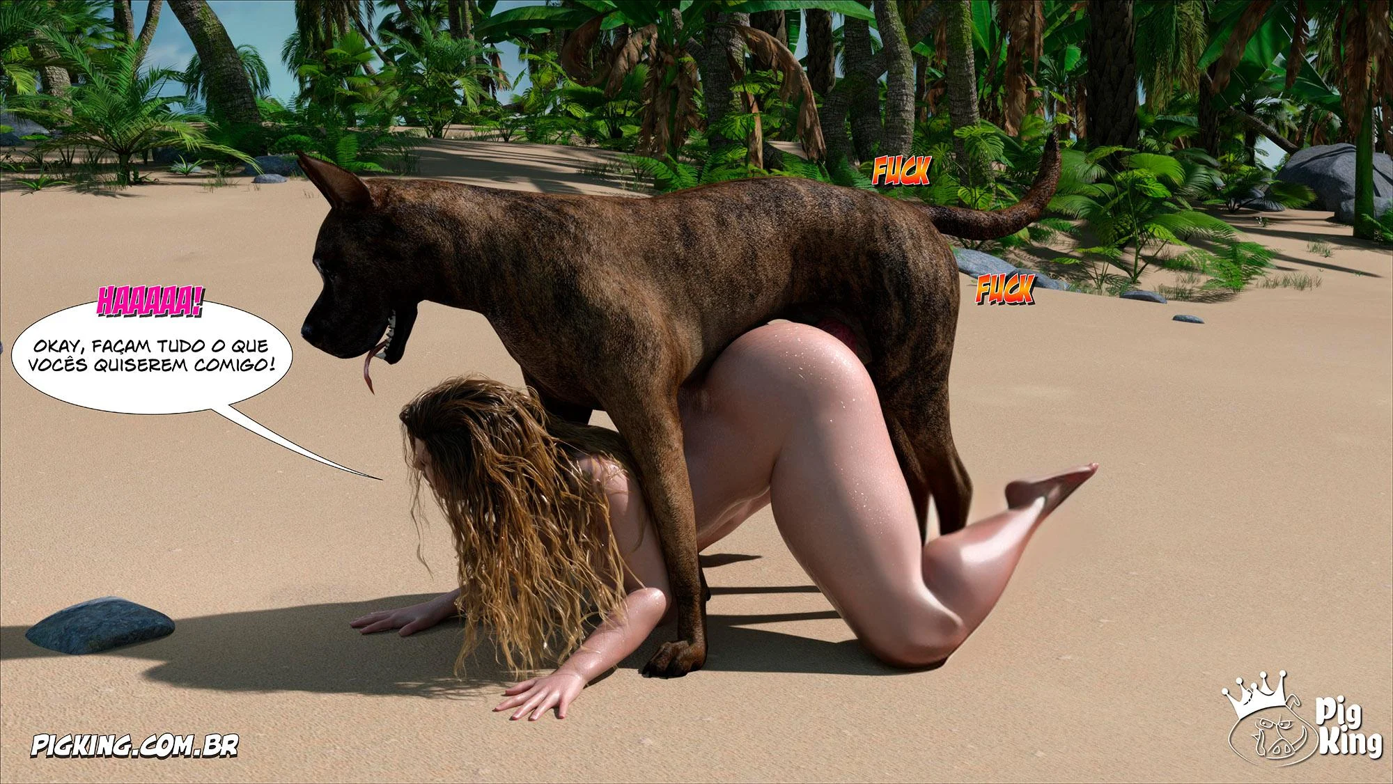 Família Perdida: Fúria Sexual em 3D - Quadrinhos Eróticos Explícitos