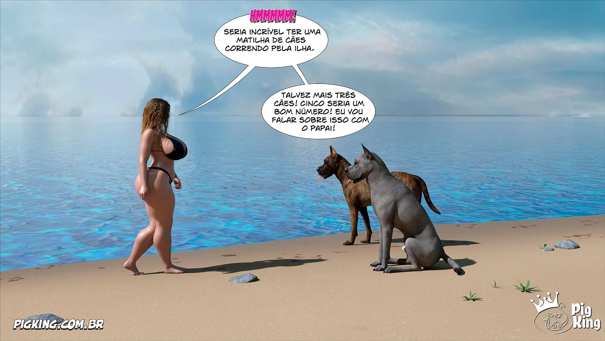 Quadrinhos Eróticos 3D: Família em Confusão Sexual Explícita