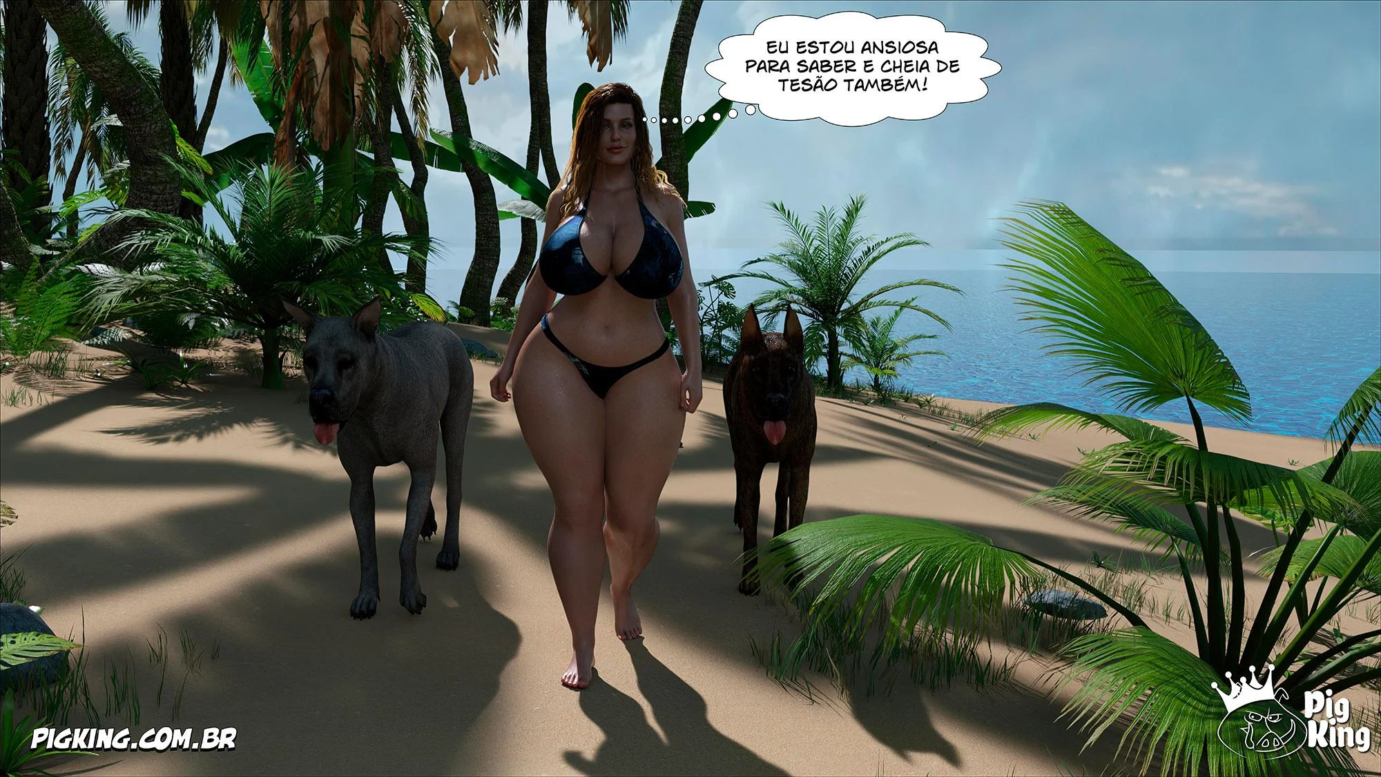 Quadrinhos Eróticos 3D: Família em Confusão Sexual Explícita