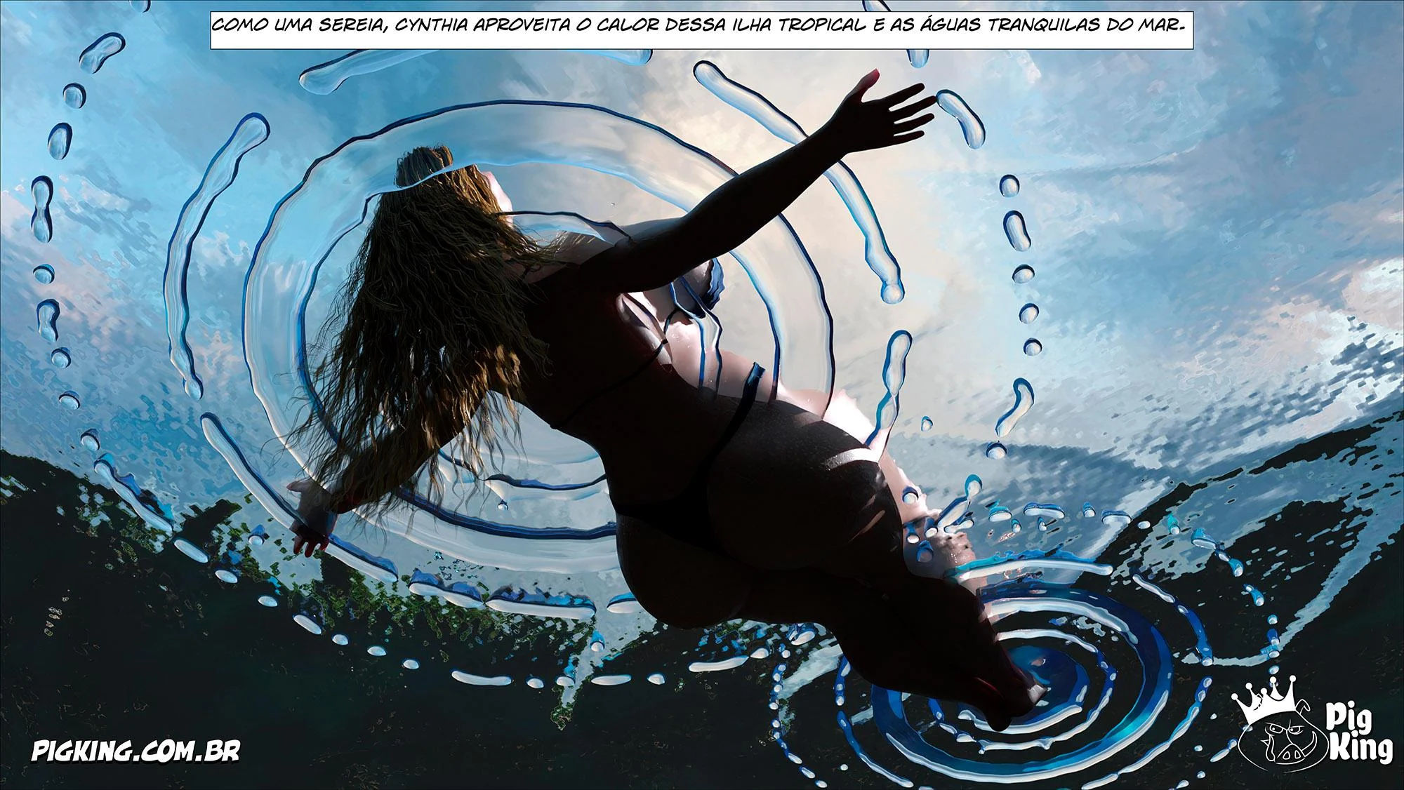 Quadrinhos Eróticos 3D: Família em Confusão Sexual Explícita