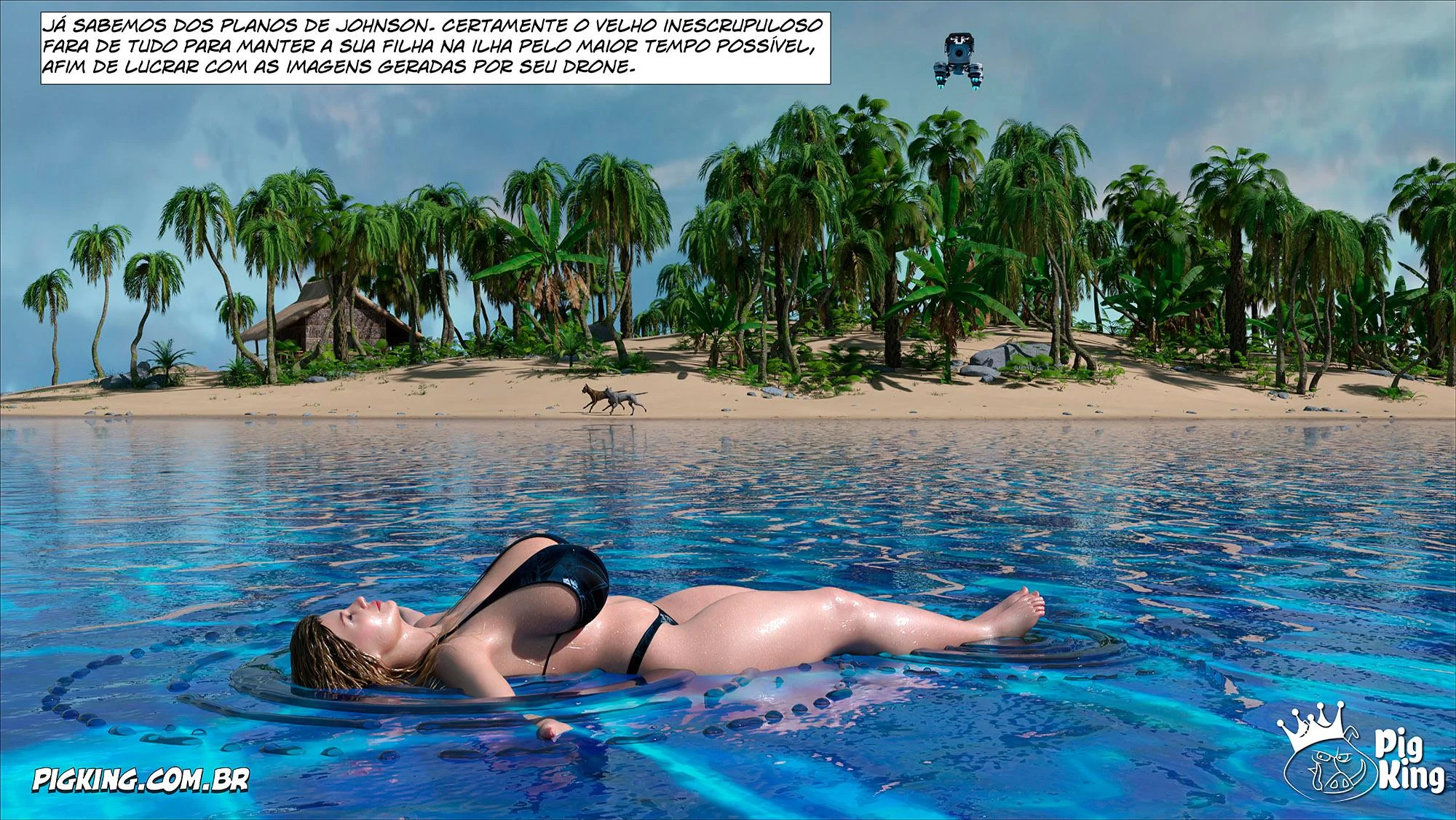 Quadrinhos Eróticos 3D: Família em Confusão Sexual Explícita