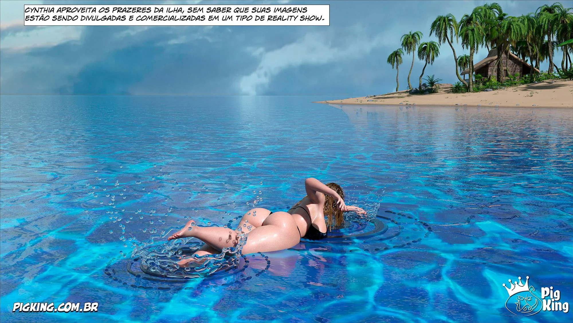 Quadrinhos Eróticos 3D: Família em Confusão Sexual Explícita