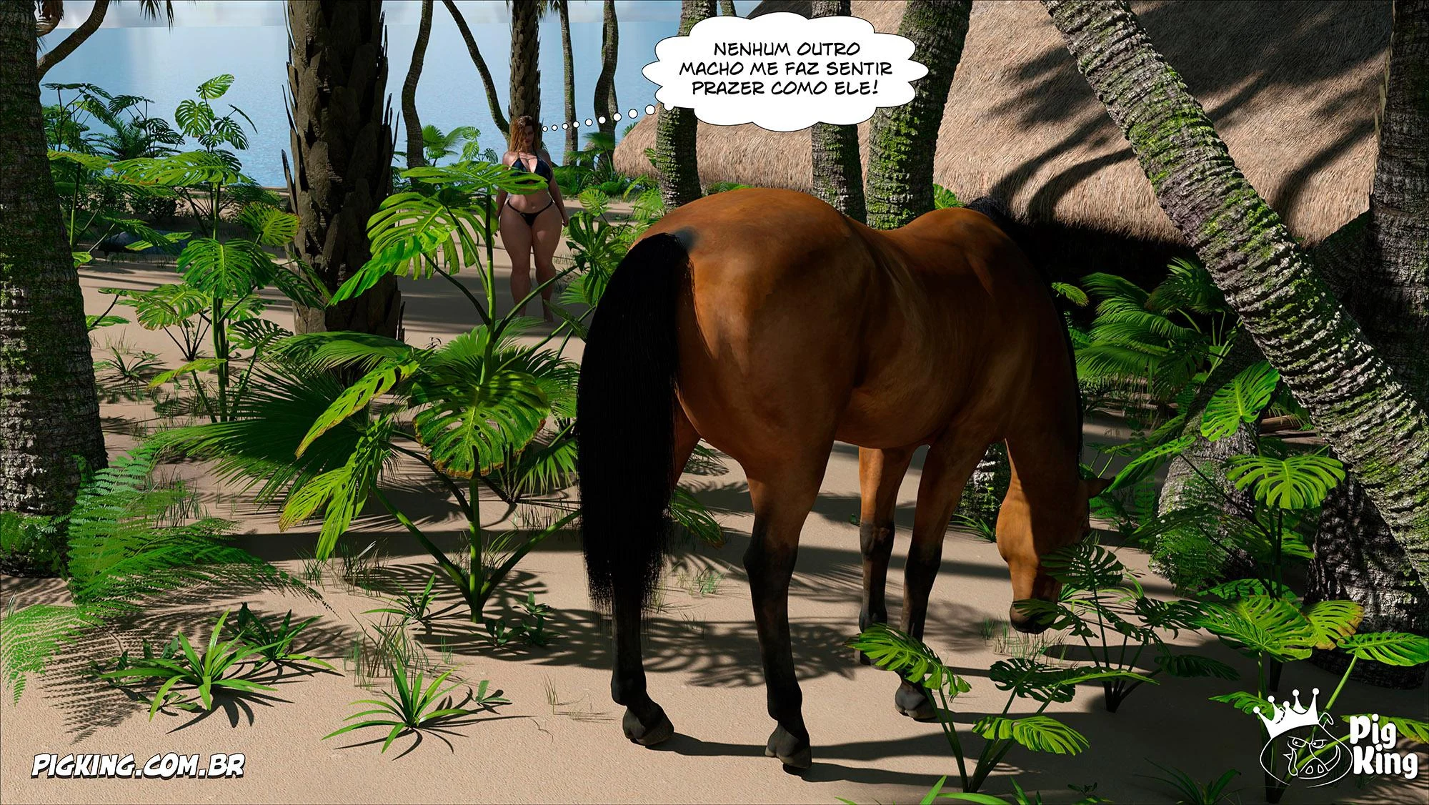 Quadrinhos Eróticos 3D: Família em Confusão Sexual Explícita