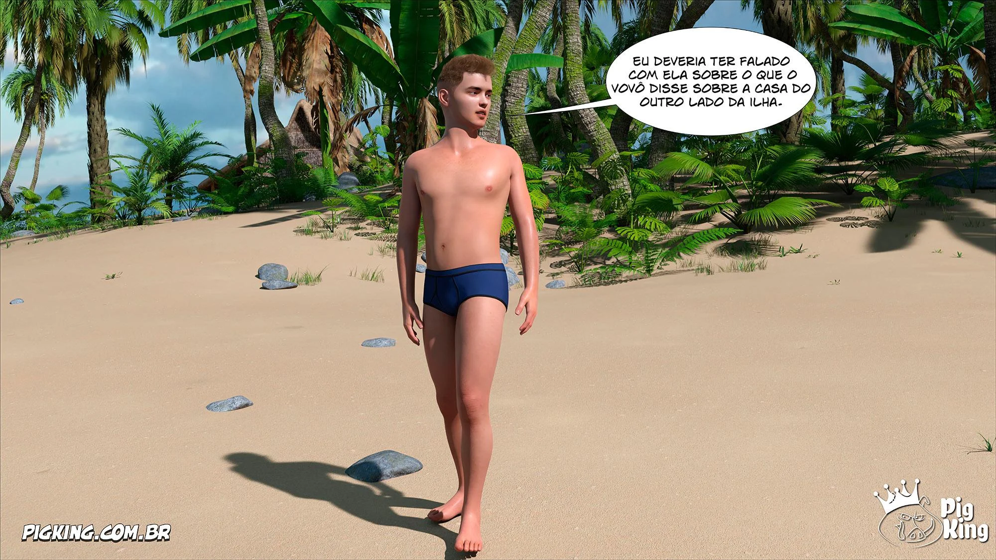 Quadrinhos Eróticos 3D: Família em Confusão Sexual Explícita