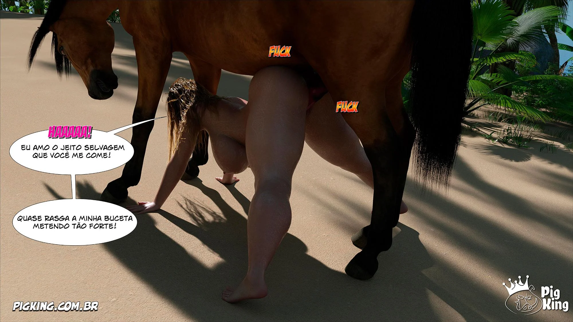 Quadrinhos Eróticos 3D: Família em Confusão Sexual Explícita