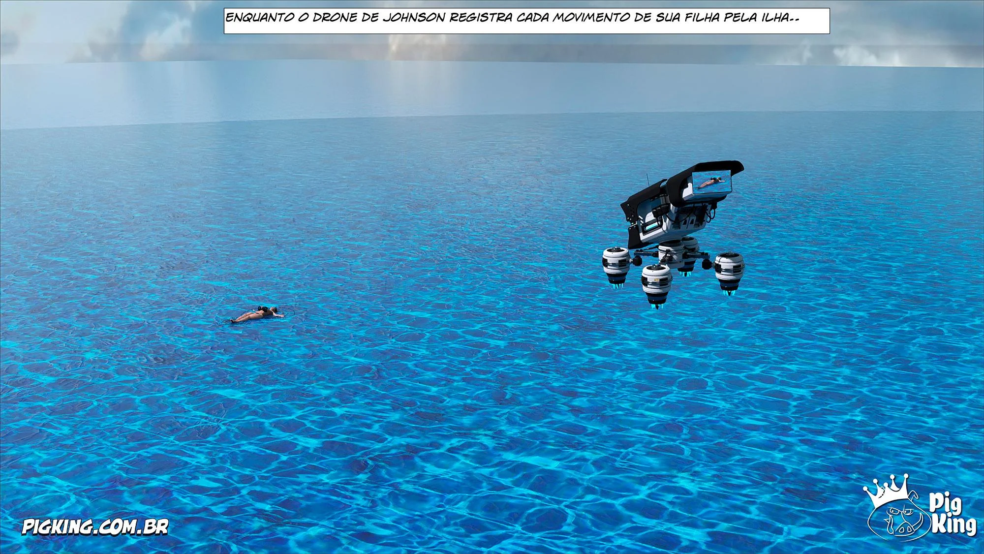 Quadrinhos Eróticos 3D: Família em Confusão Sexual Explícita