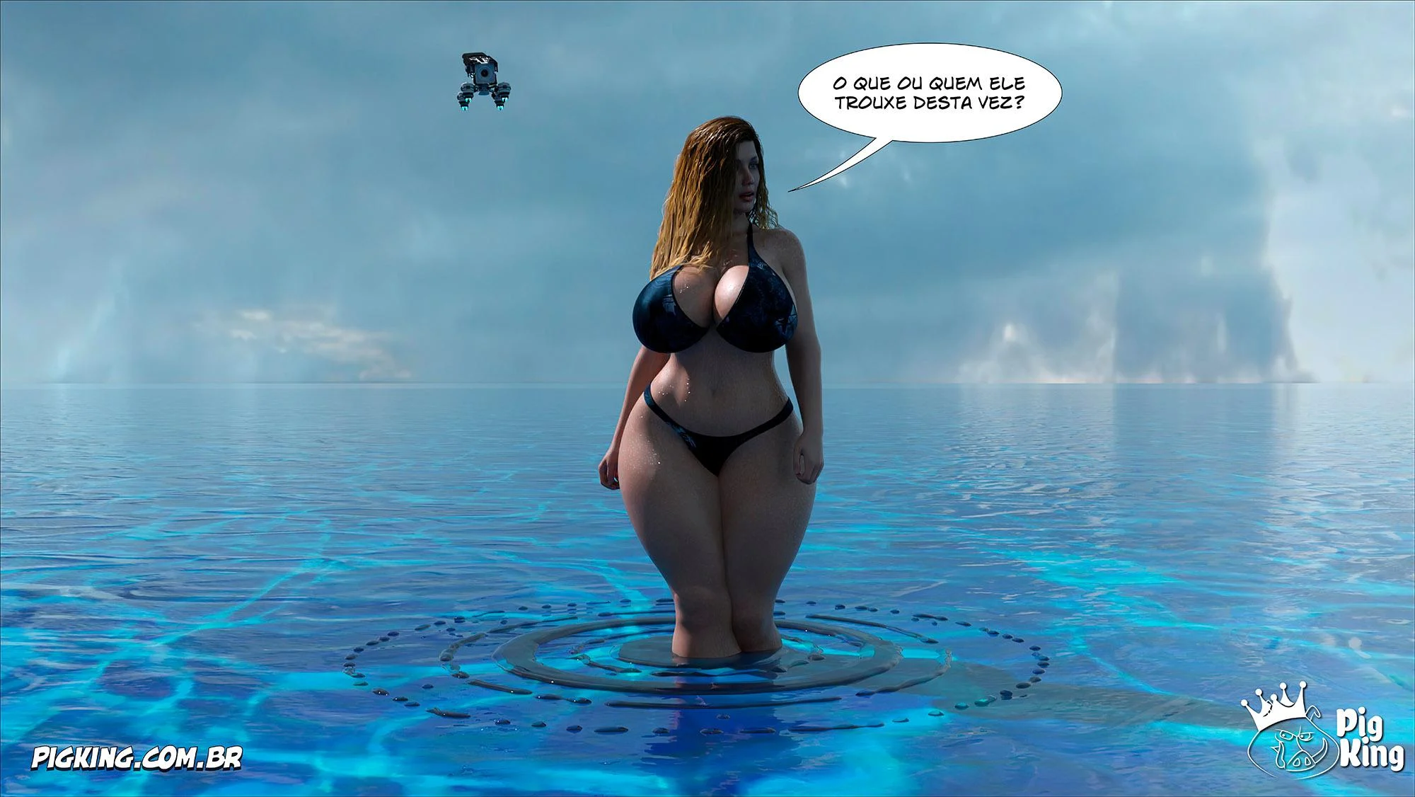 Quadrinhos Eróticos 3D: Família em Confusão Sexual Explícita