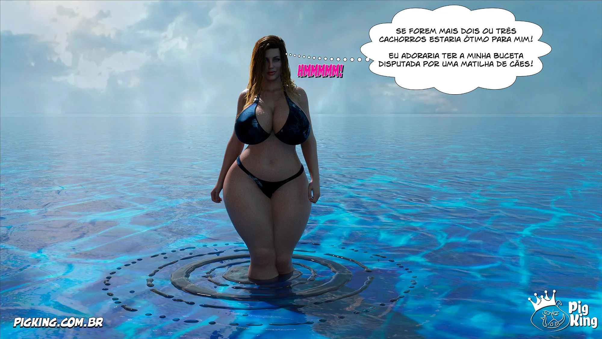 Quadrinhos Eróticos 3D: Família em Confusão Sexual Explícita