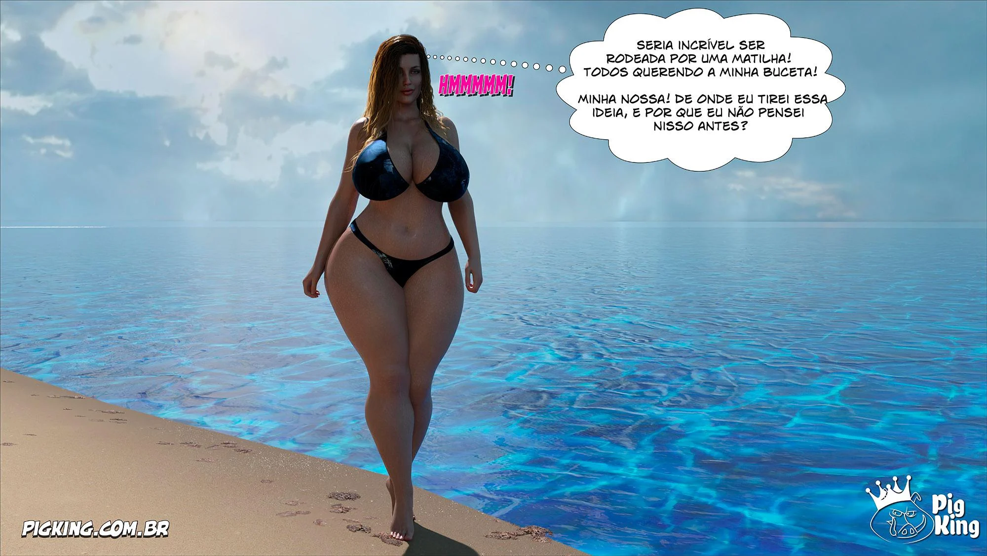 Quadrinhos Eróticos 3D: Família em Confusão Sexual Explícita