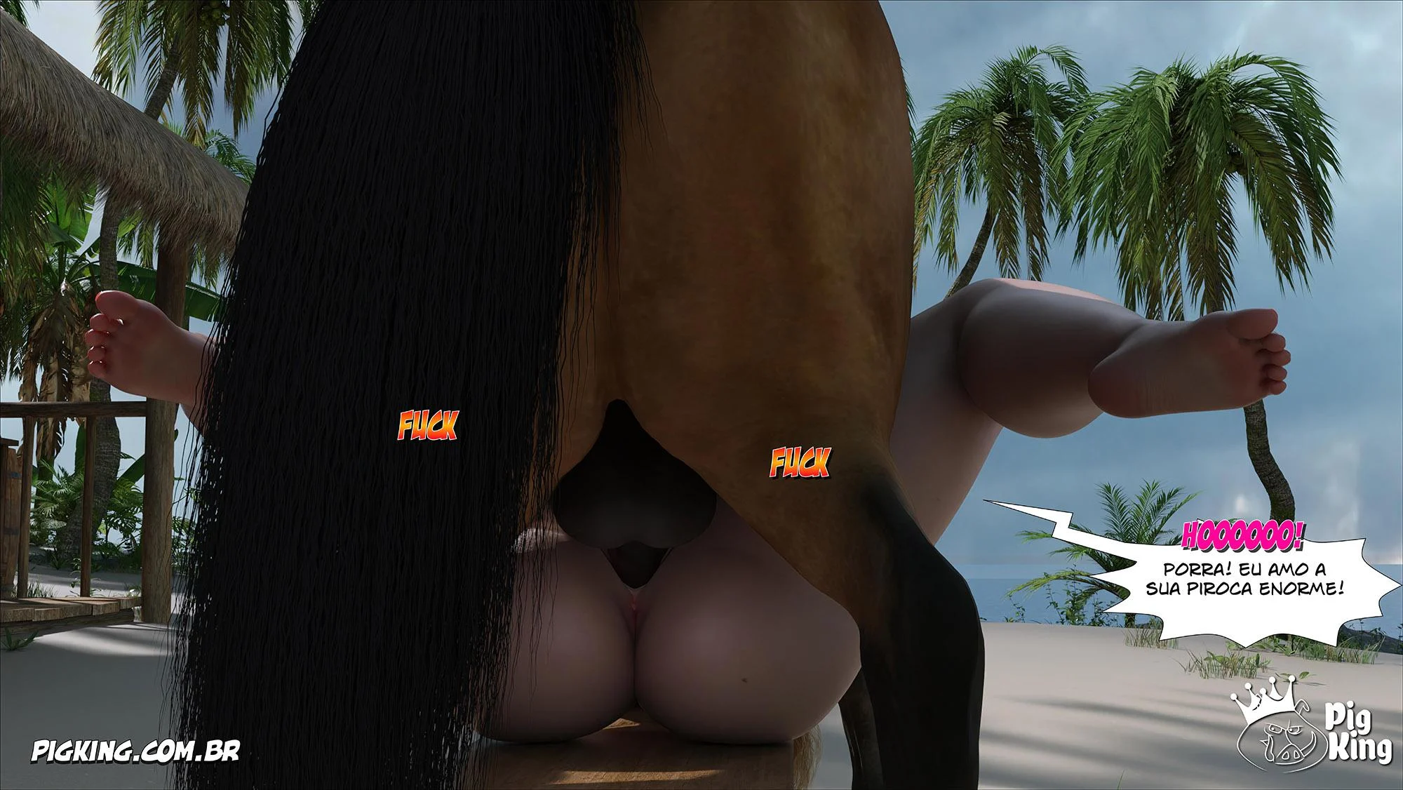 Quadrinhos Proibidos: Família Em Sexo Quente Em 3D Explicito