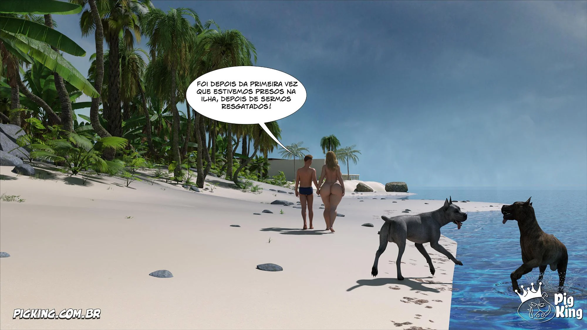 Quadrinhos Proibidos: Família Em Sexo Quente Em 3D Explicito