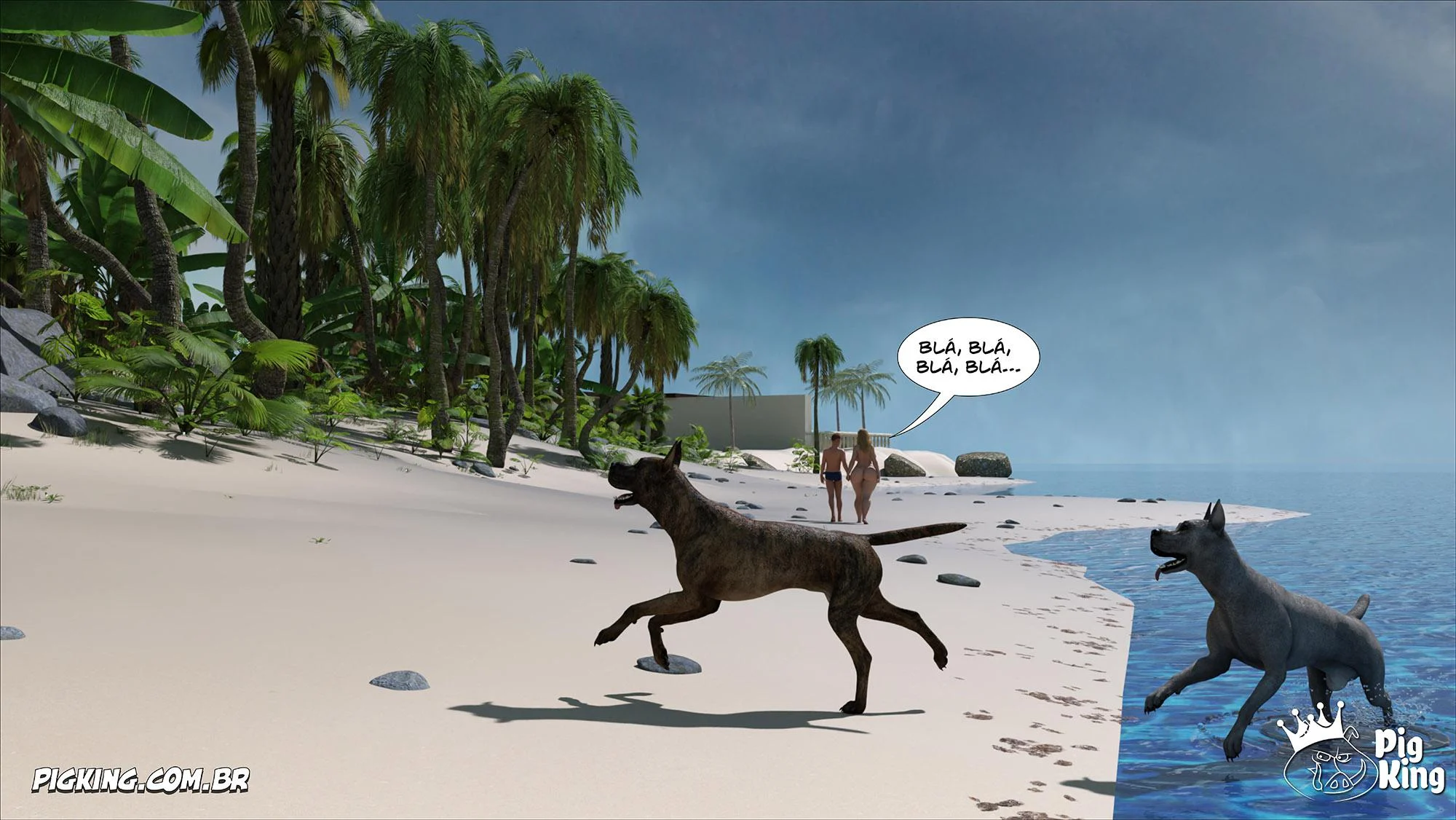 Quadrinhos Proibidos: Família Em Sexo Quente Em 3D Explicito