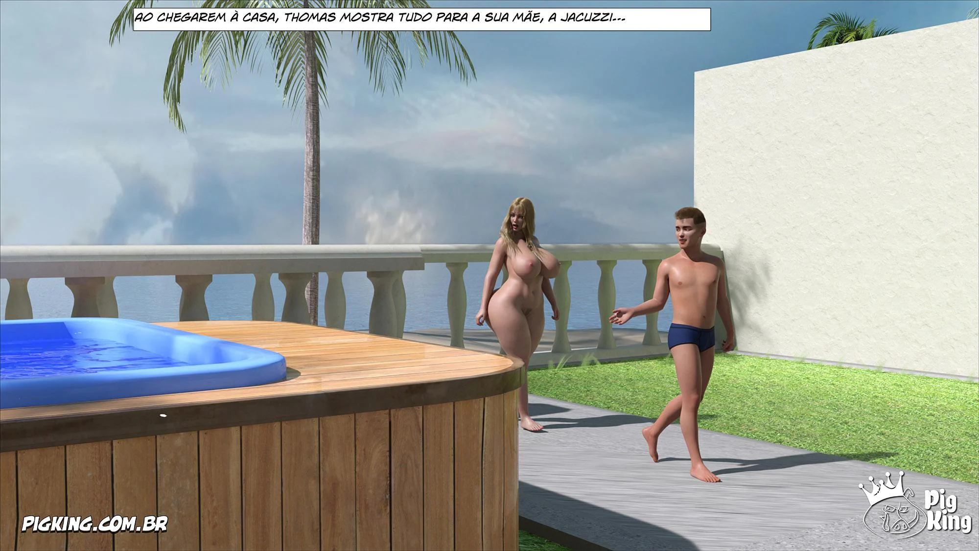 Quadrinhos Proibidos: Família Em Sexo Quente Em 3D Explicito