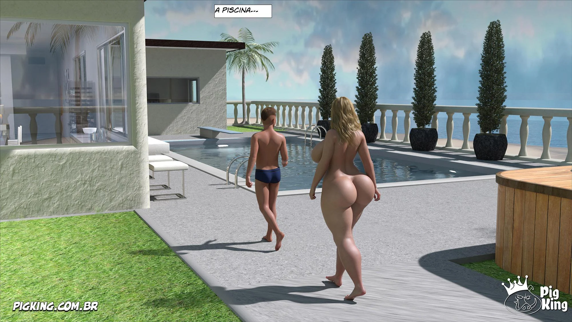 Quadrinhos Proibidos: Família Em Sexo Quente Em 3D Explicito