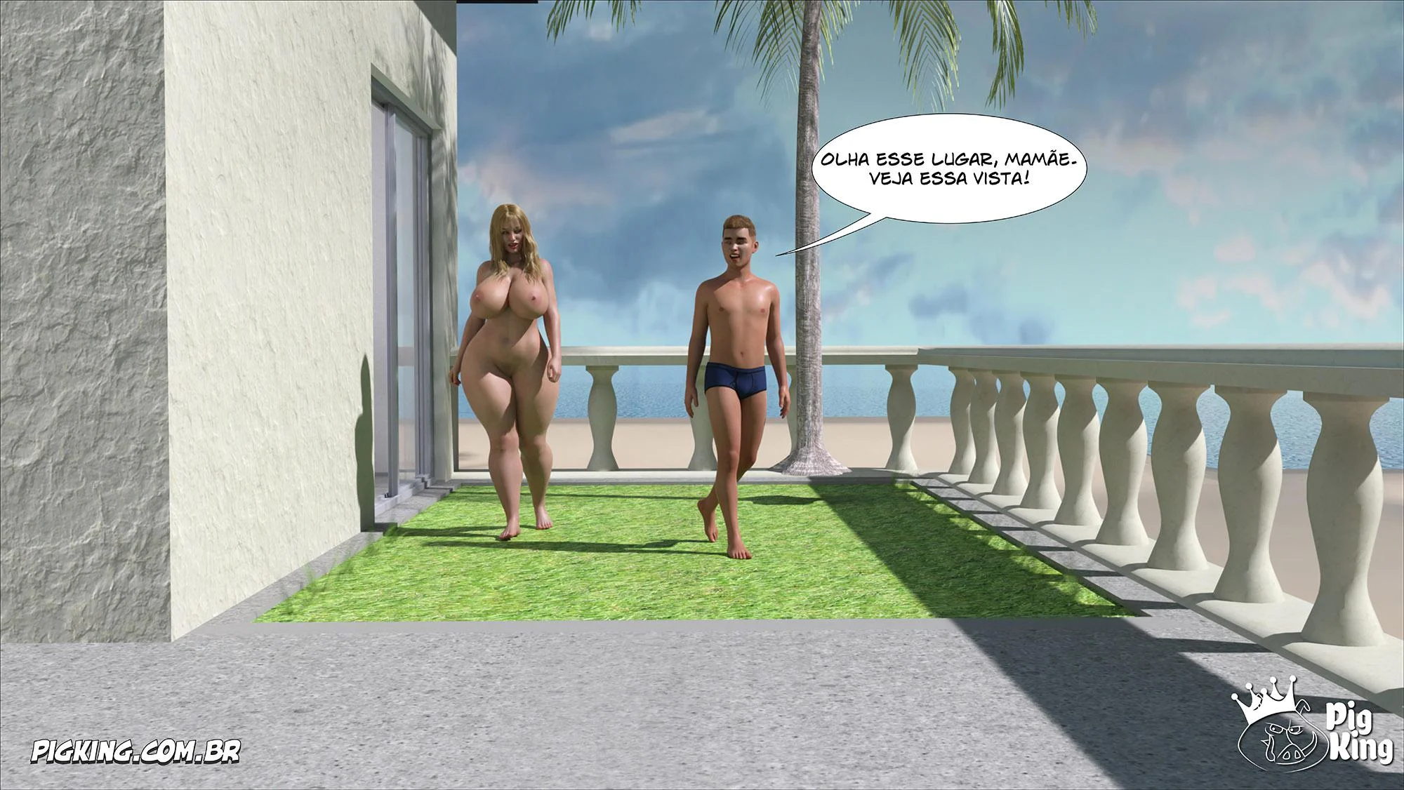 Quadrinhos Proibidos: Família Em Sexo Quente Em 3D Explicito