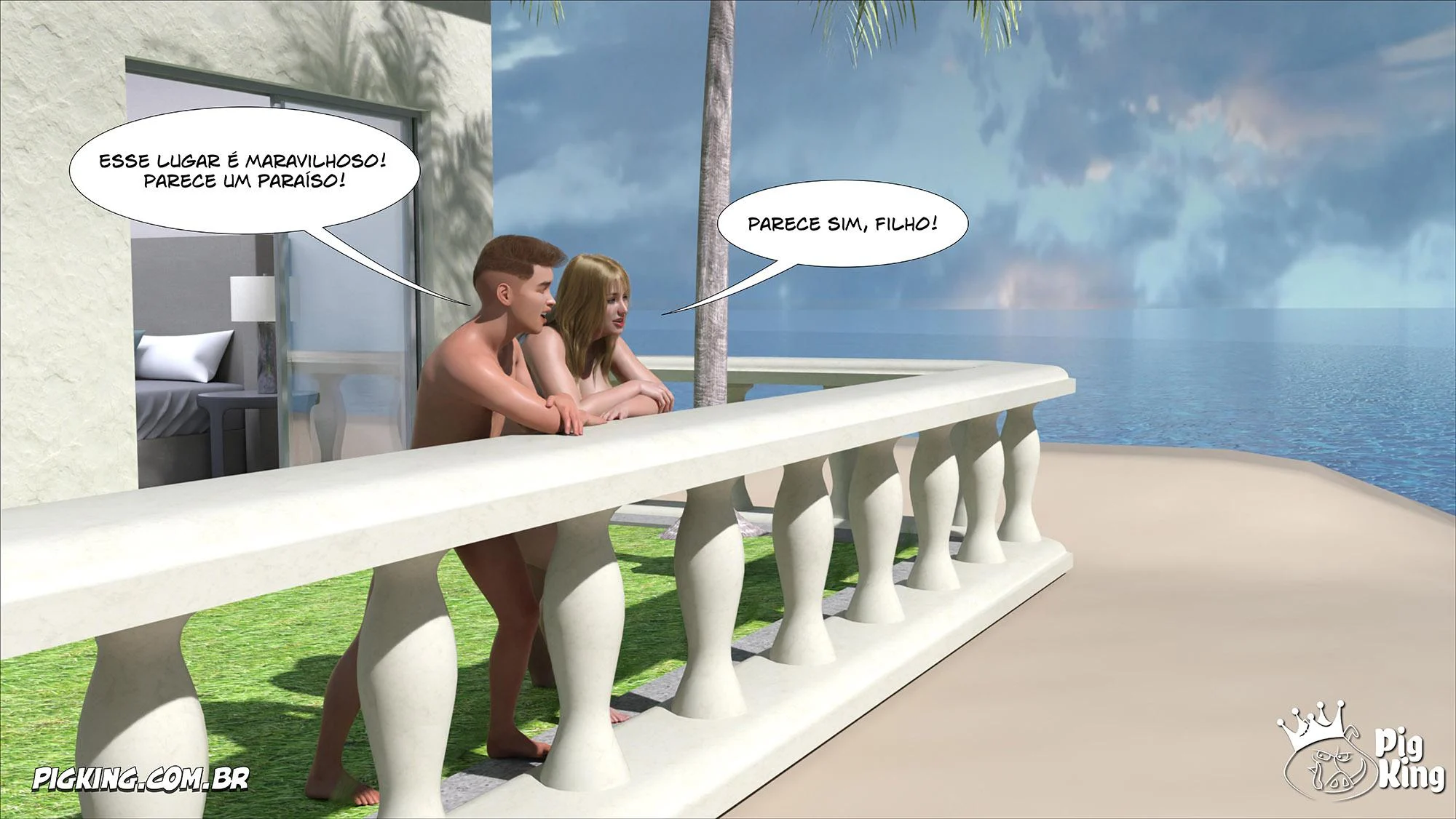 Quadrinhos Proibidos: Família Em Sexo Quente Em 3D Explicito