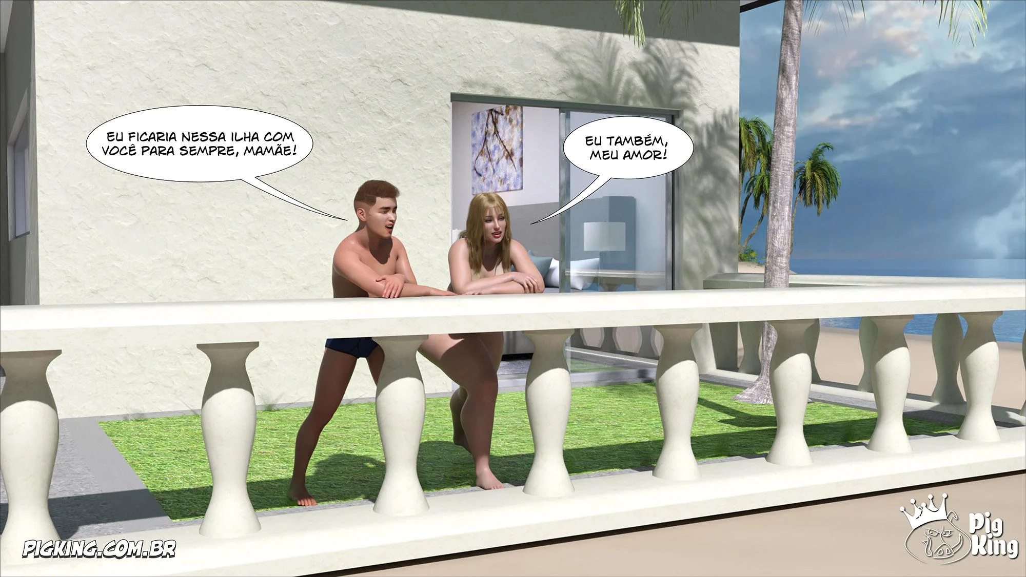 Quadrinhos Proibidos: Família Em Sexo Quente Em 3D Explicito