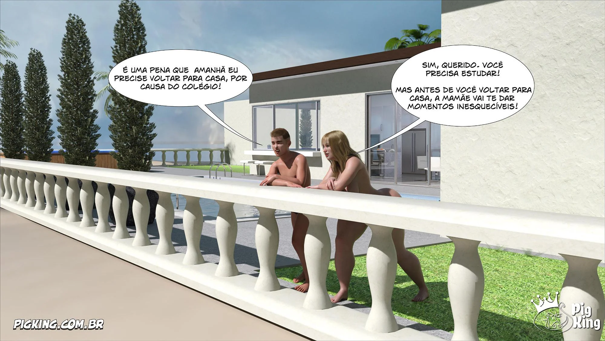 Quadrinhos Proibidos: Família Em Sexo Quente Em 3D Explicito