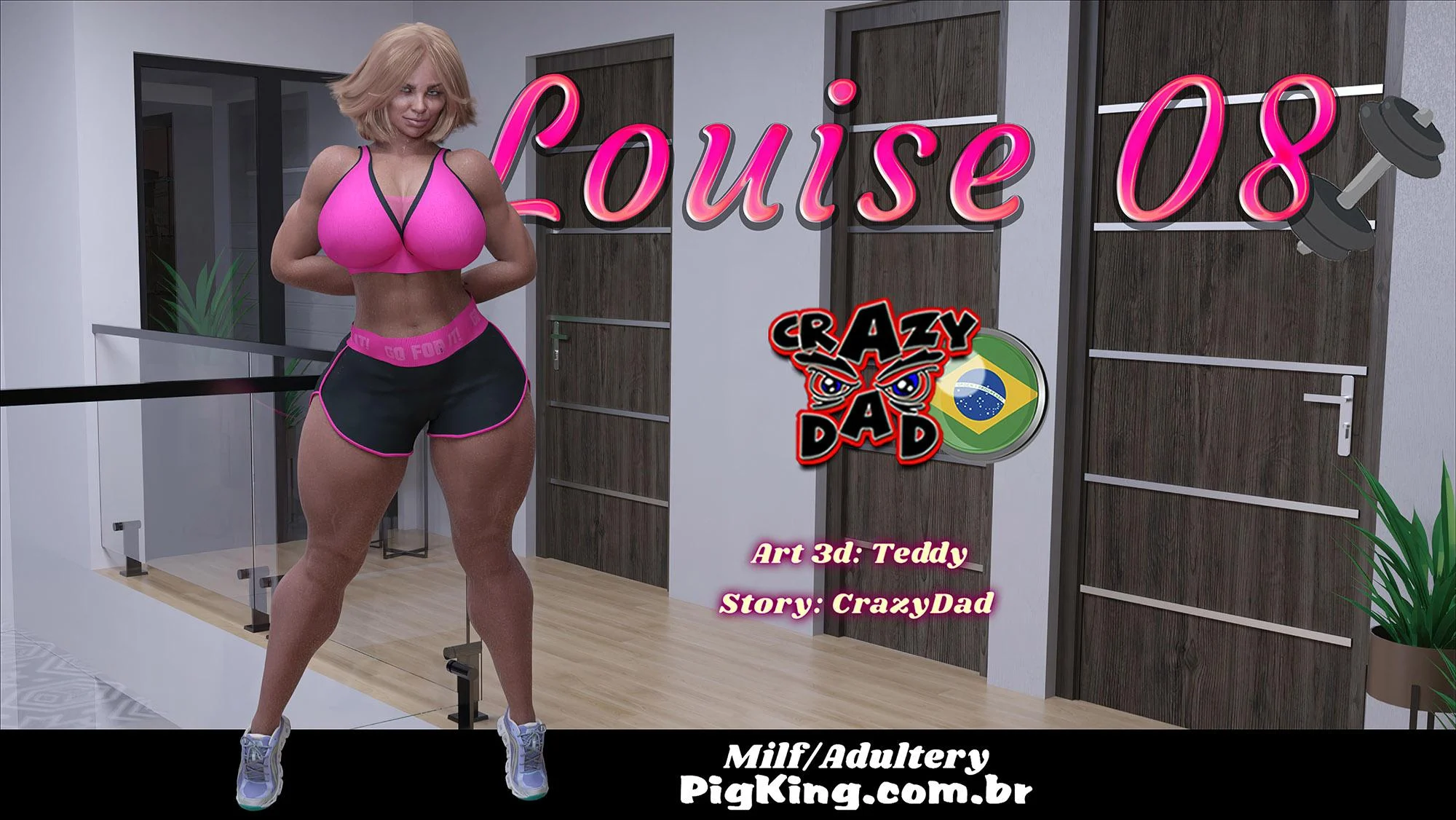 Louise 08: Transas Ardentes em Quadrinhos de Sexo Explícito 3D