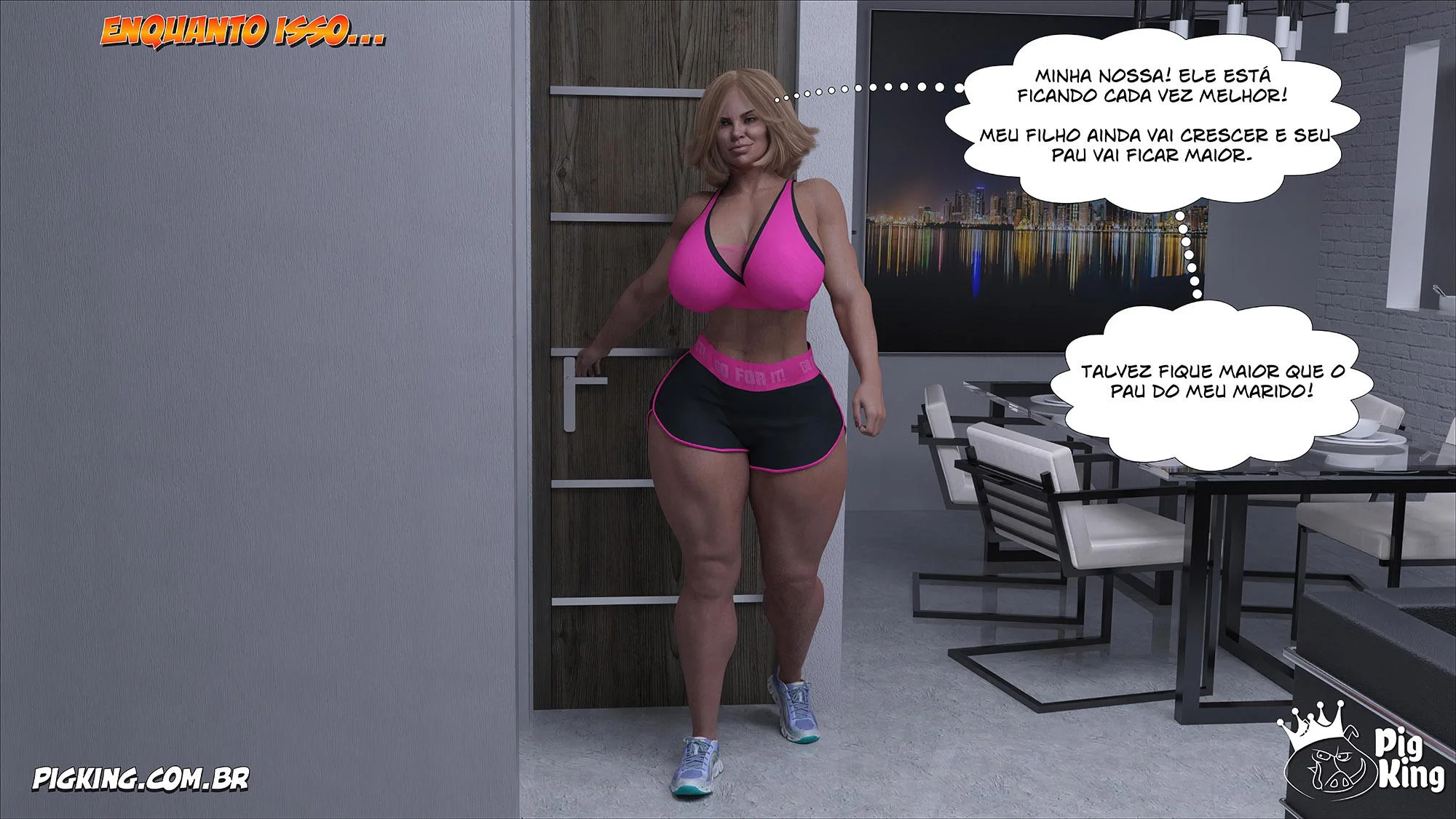 Louise 08: Transas Ardentes em Quadrinhos de Sexo Explícito 3D