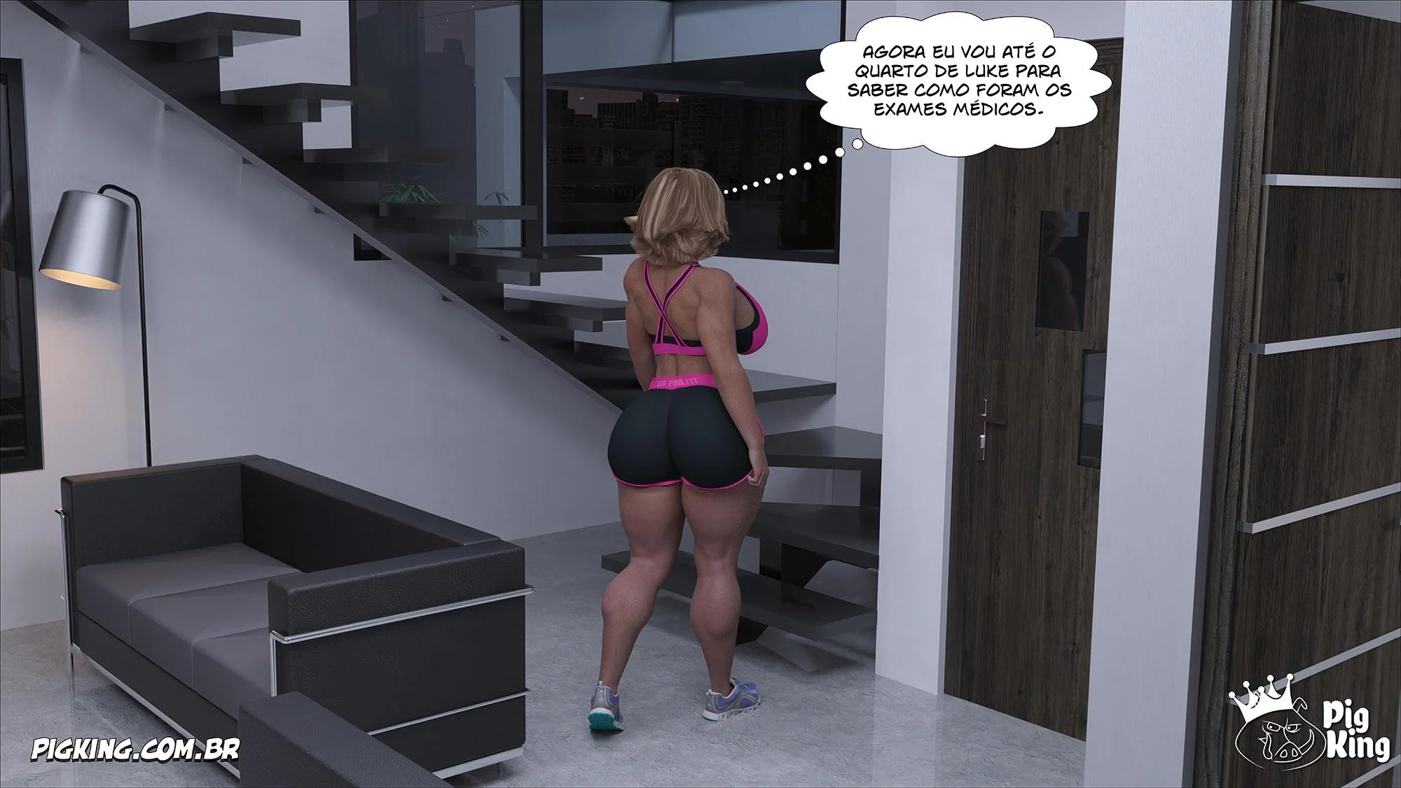 Louise 08: Transas Ardentes em Quadrinhos de Sexo Explícito 3D