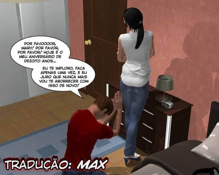 Irmã Mais Nova Flagra e Dá Prova Sexual Inesquecível em HQ 3D