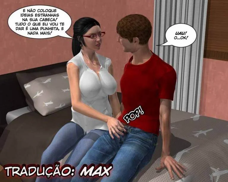 Irmã Mais Nova Flagra e Dá Prova Sexual Inesquecível em HQ 3D