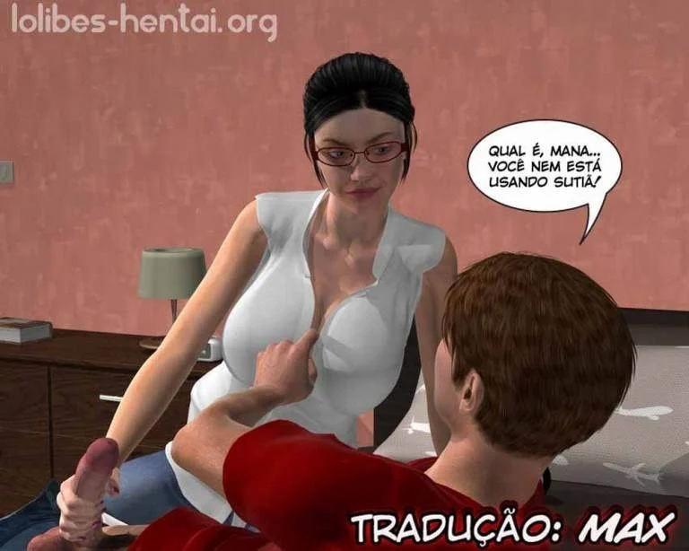 Irmã Mais Nova Flagra e Dá Prova Sexual Inesquecível em HQ 3D