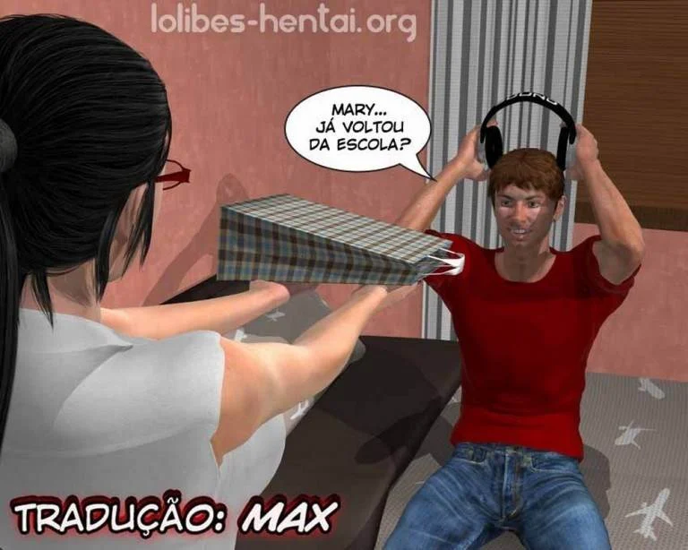 Irmã Mais Nova Flagra e Dá Prova Sexual Inesquecível em HQ 3D