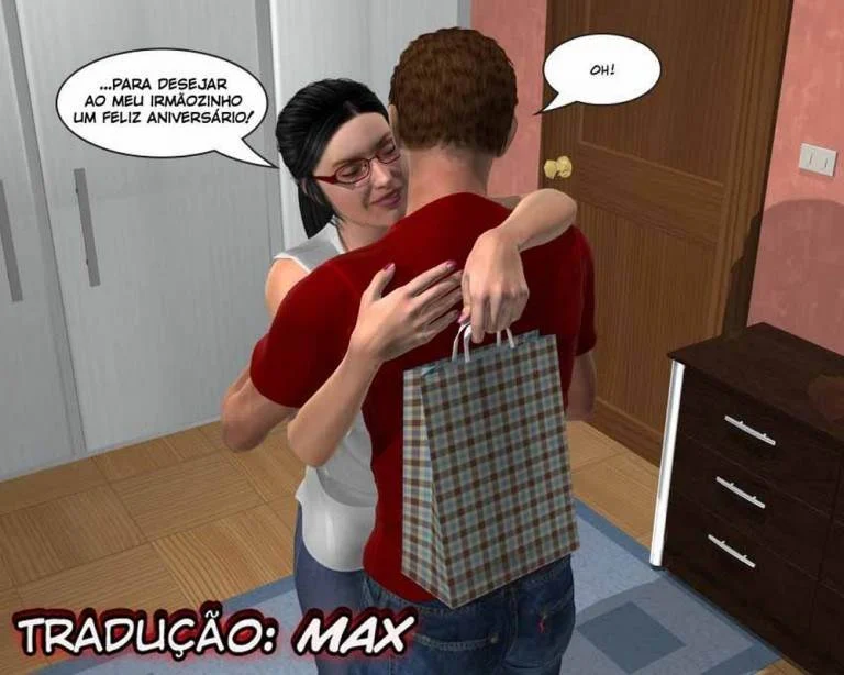 Irmã Mais Nova Flagra e Dá Prova Sexual Inesquecível em HQ 3D