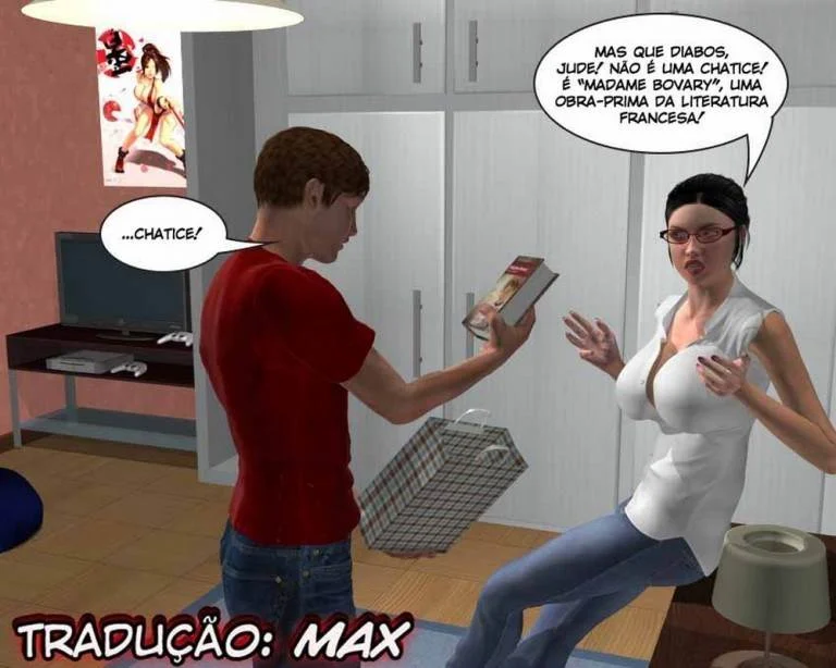 Irmã Mais Nova Flagra e Dá Prova Sexual Inesquecível em HQ 3D